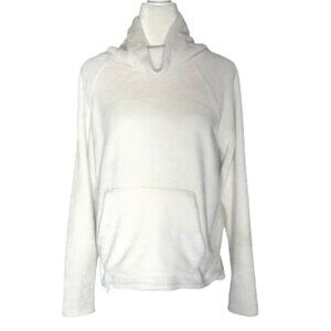 White Velour Women's C9 by Champion Pullover Sweatshirt - Medium